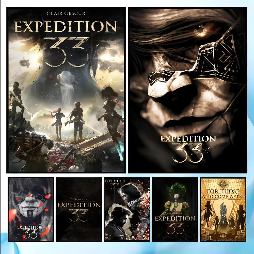 E-expedition 33 Poster HD Art Sticky Wall Waterproof Home Living Room Bedroom Bar Aesthetic Decoration