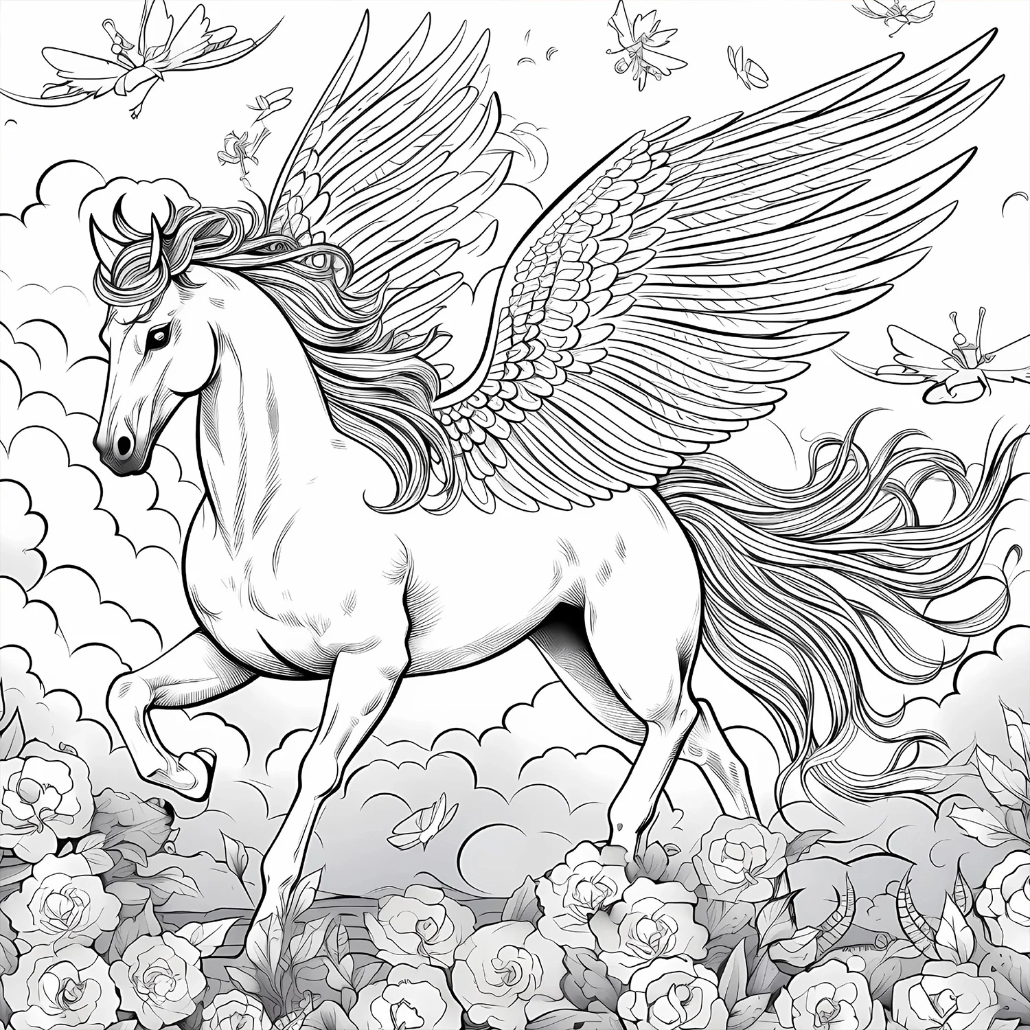 Adult Picture Book: Enchanting Unicorn Colouring Book Whimsical Animated Designs image 5