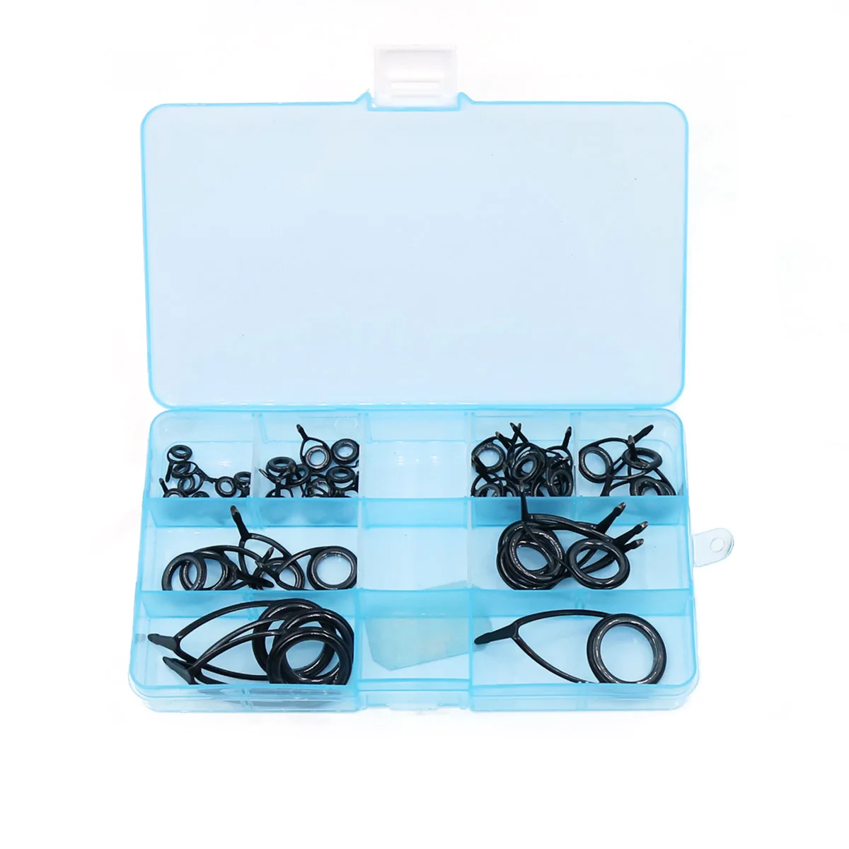 9KM Angelrute Guide Kit 12-50 stücke KL Stange Reparatur Kit Einzigen Fuß Spinnrute Guide Edelstahl stange Öse Ersatz Guide – Detail 4