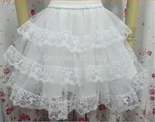White/Black Short Hoopless Petticoat for Wedding #2