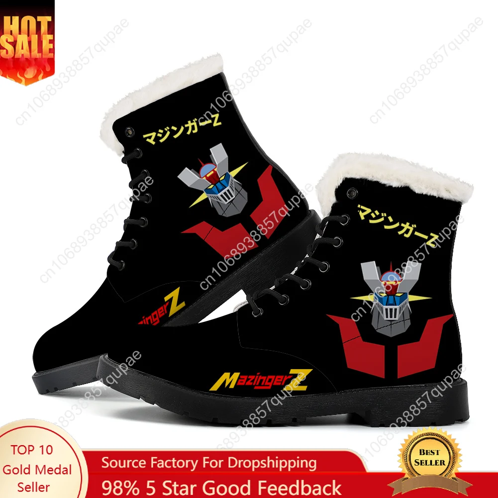 

Mazinger Z Flat Boots Cartoon Anime Lovely Men Women Teenager Shoes Casual Outdoor Footwear High Quality Couple Customized Shoe