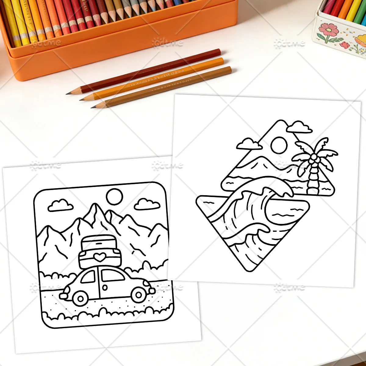 EASY ARTS Malbuch für Erwachsene und Jugendliche mit niedlichen, gemütlichen täglichen Aktivitäten zur Entspannung (Cozy Spaces Coloring) – Detail 6
