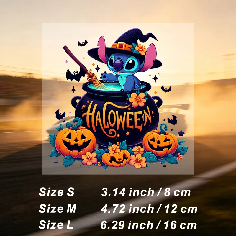 Car Stickers Halloween Playful Vinyl Decal Waterproof Die Cut for Fuel Tank Gas Cap Motorcycle Helmet Auto Decor