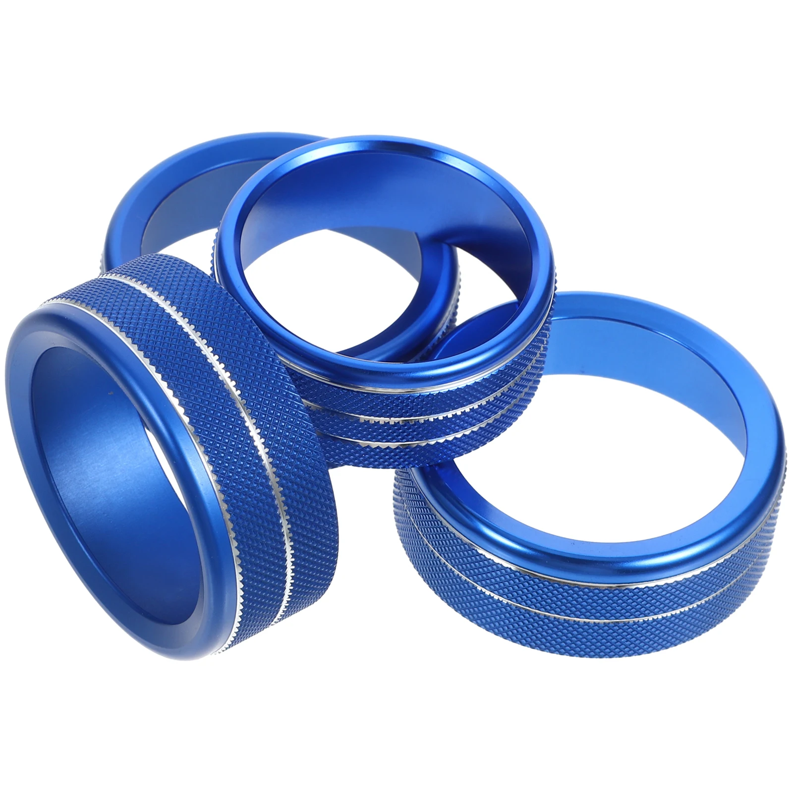 

4 Pcs Air Conditioner Knob Cover Decoration for JLU 2018-2022 Car Button Trim Interior Enhancement Aluminum