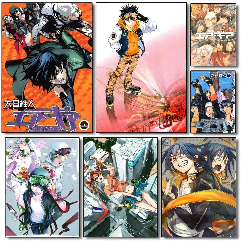Air Gear Poster Sticky Painting Prints Wall Art Waterproof Home Living Bed Room Bar Cafe Aesthetic Decor