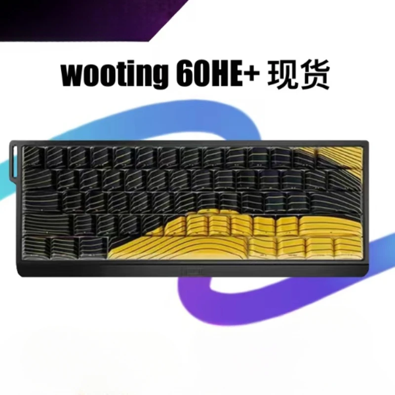 Wooting 브랜드 60HE + 마그네틱 축 키보드, 61 키 발로란트 CSGO ZywOo 맞춤형 기계식 키보드, E스포츠 게임용, 신제품