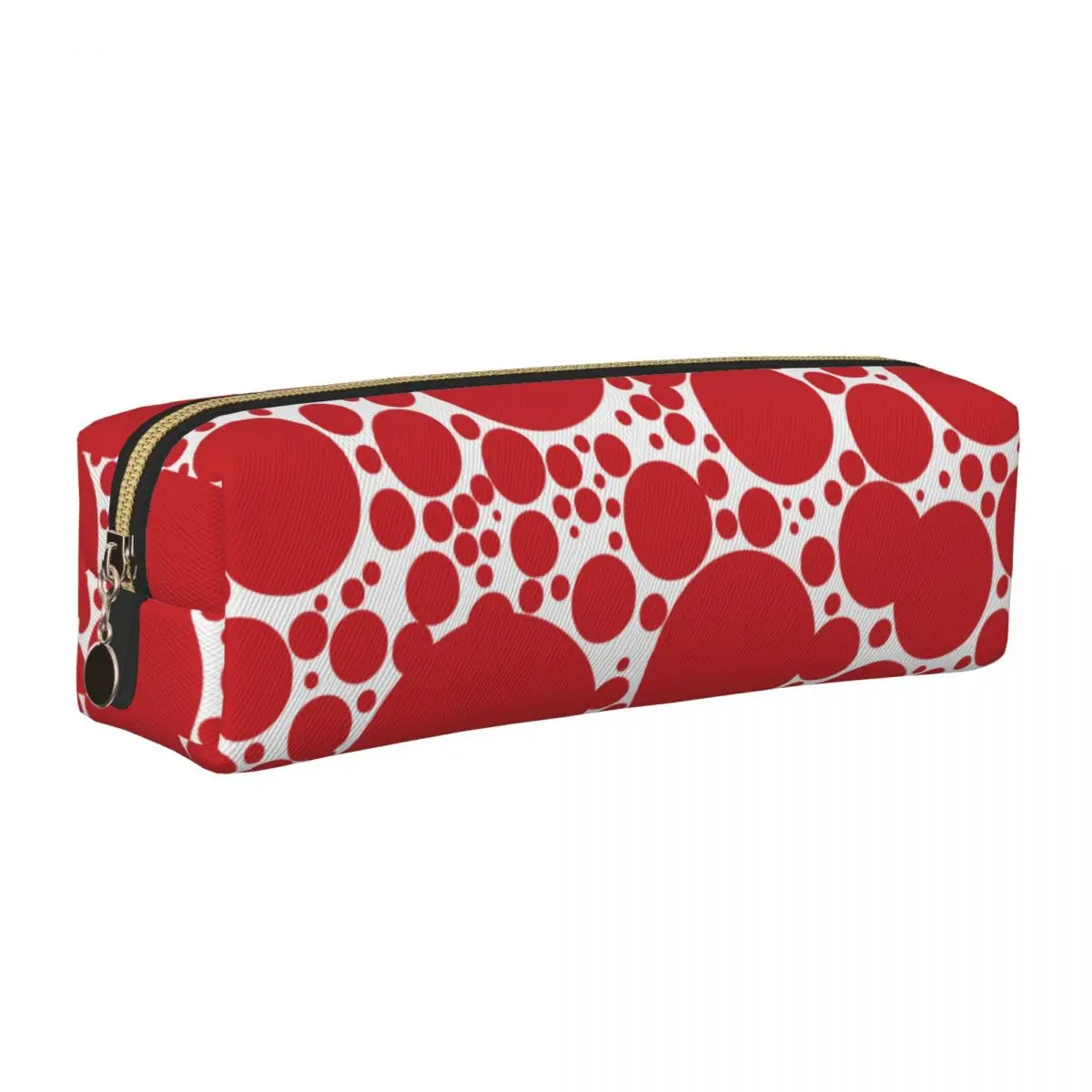 Red Dots Pattern Pencil Cases Yayoi Kusama Pencil Box Pen Holder for Student Big Capacity Bags Students School Gifts Stationery
