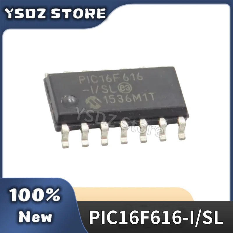 

100PCS/LOT 100% New original PIC16F616-I/SL PIC16F616 16F616 SOP14 Free Shipping in stock