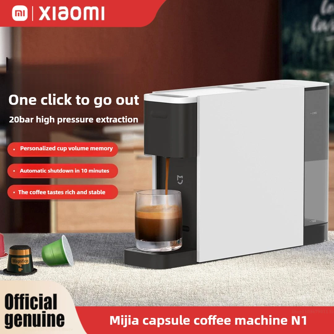

2025 New Xiaomi Mijia Capsule Coffee Machine N1 Fully Automatic Home Portable Concentrated One-key Extraction Coffee Machine