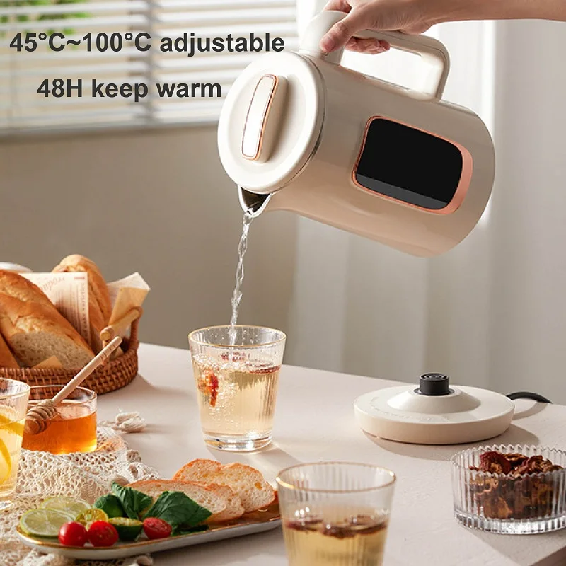 1.5L Electric Kettle Stainless Steel Water Kettle Jug Reservation Insulation Integrated Kettles Health Preserving Pot 220V