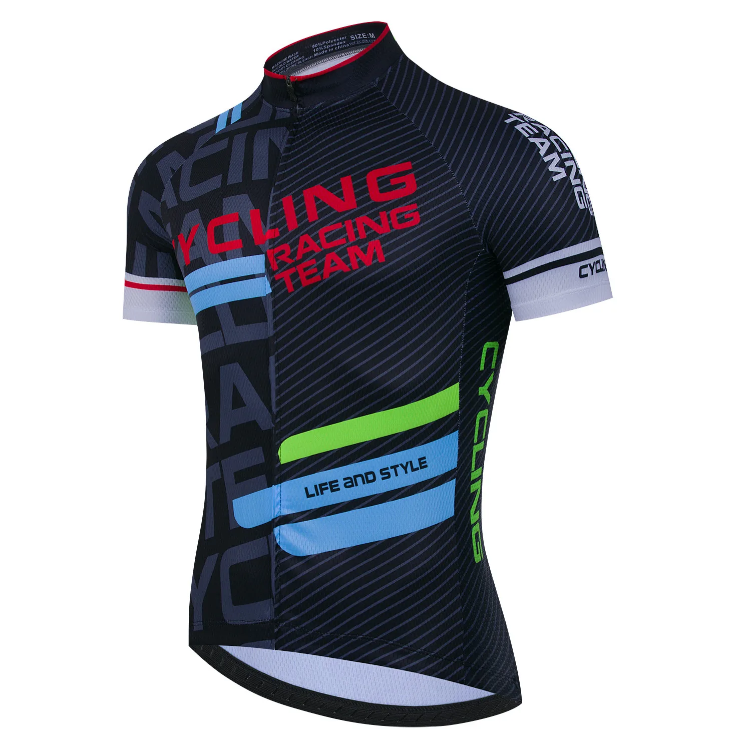 Neues Herren Kurzarm-Fahrradtrikot Sommer-Radsport MTB Bike T-Shirt Outdoor-Radtrikot Fahrradbekleidung Schnelltrocknend – Detail 5