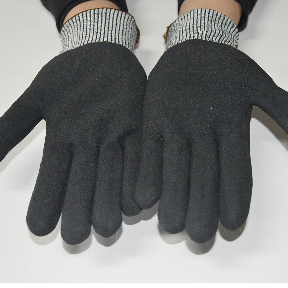 

1 Pair Waterproof Safety Gloves Anti-Slip Wear-Resistant Protective Work Gloves For Garden Agriculture Maintenance Machine