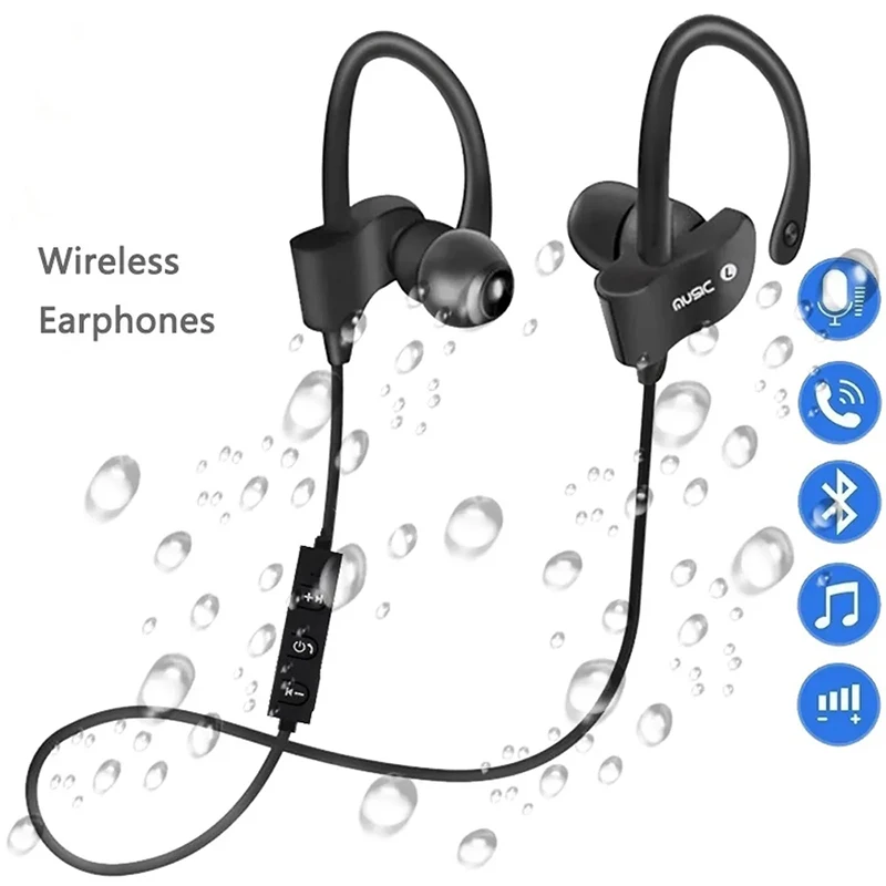 Wireless Bluetooth Earphones Wireless Headset Music Sports Headset Gaming Handsfree Wireless Headphone for IPhone Xiaomi Samsung