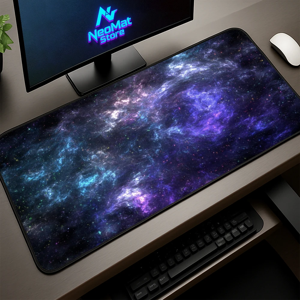 

Starfield Mouse Pads Xxl Space Skypad Purple Gaming Carpet Keyboard Mat Full Desk Mousepad Black Desktop Accessories Laptop Rug