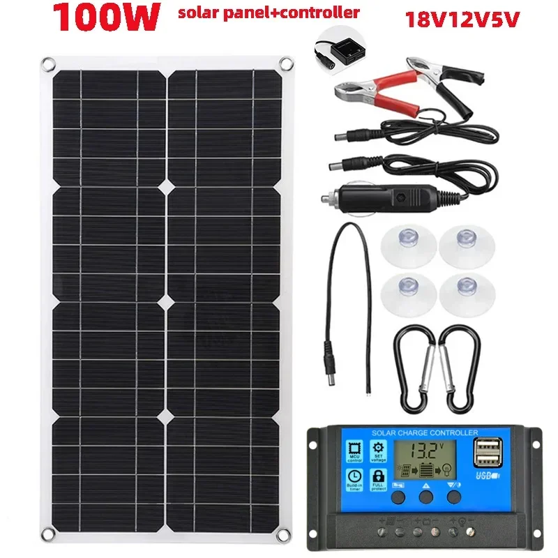 BMAD 100W DIXSG  Controller 10/20/30/40/50/60A  Solar cell Motorhome travel photovoltaic solar panels