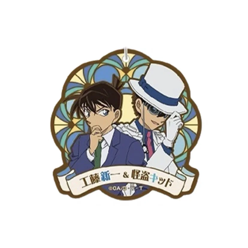 4Cm Anime Detective Conan portachiavi in acrilico Cartoon Cute Student School Bag accessori per ciondoli creativi regali per bambini Kawaii