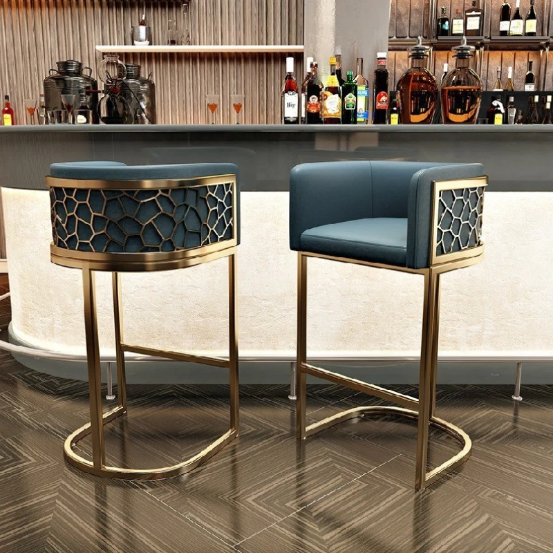 

High Bar Stools Nordic Luxury Ergonomic Simple Bar Chairs Adjustable Aesthetic Bancos Para Barra Silla Alta Outdoor Furniture