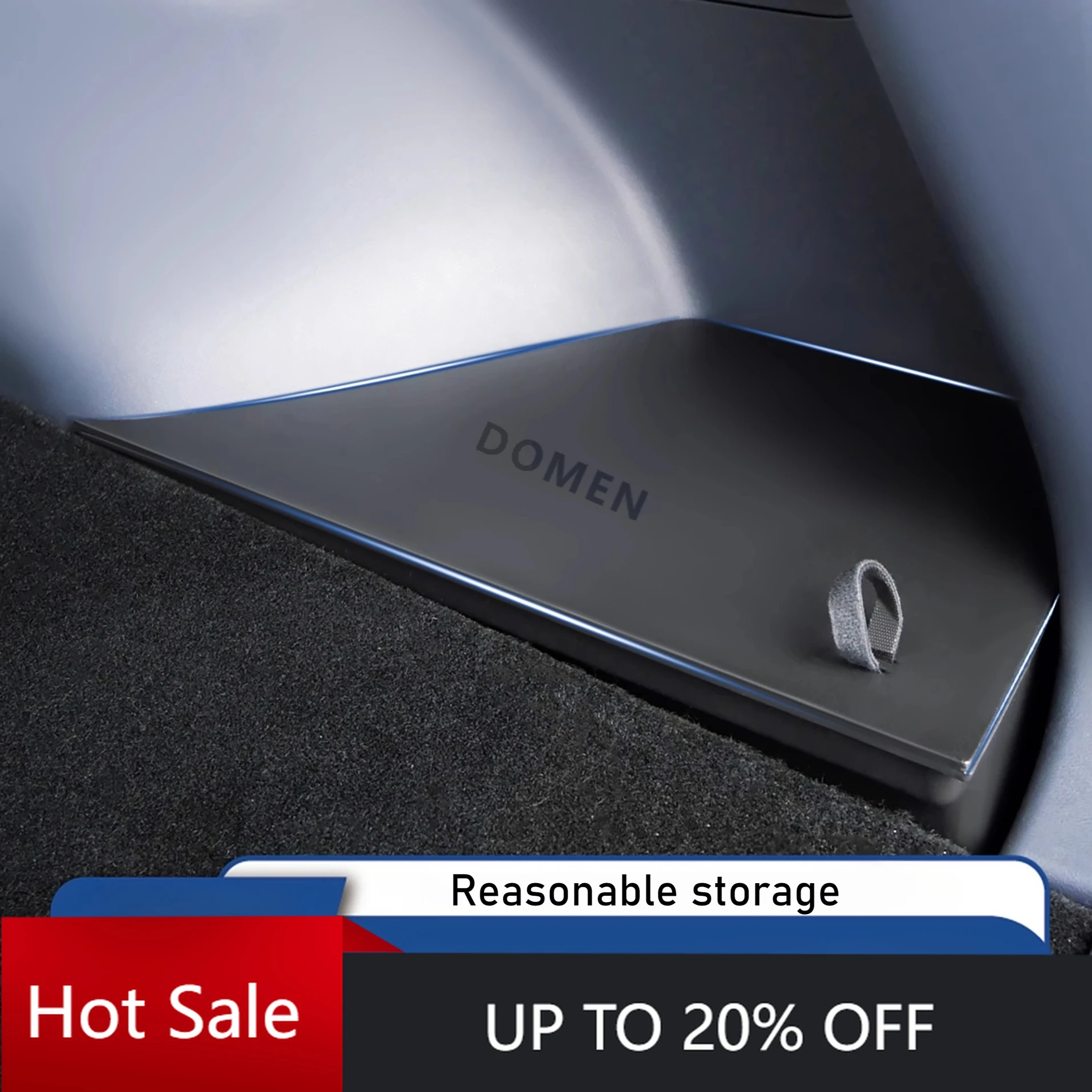 DOMEN New For Geely Galaxy E5 EX5 E.MAS 7 Car Trunk Side Storage Box Rear Racks Car Interior Storage Organizer Accessories Stowi