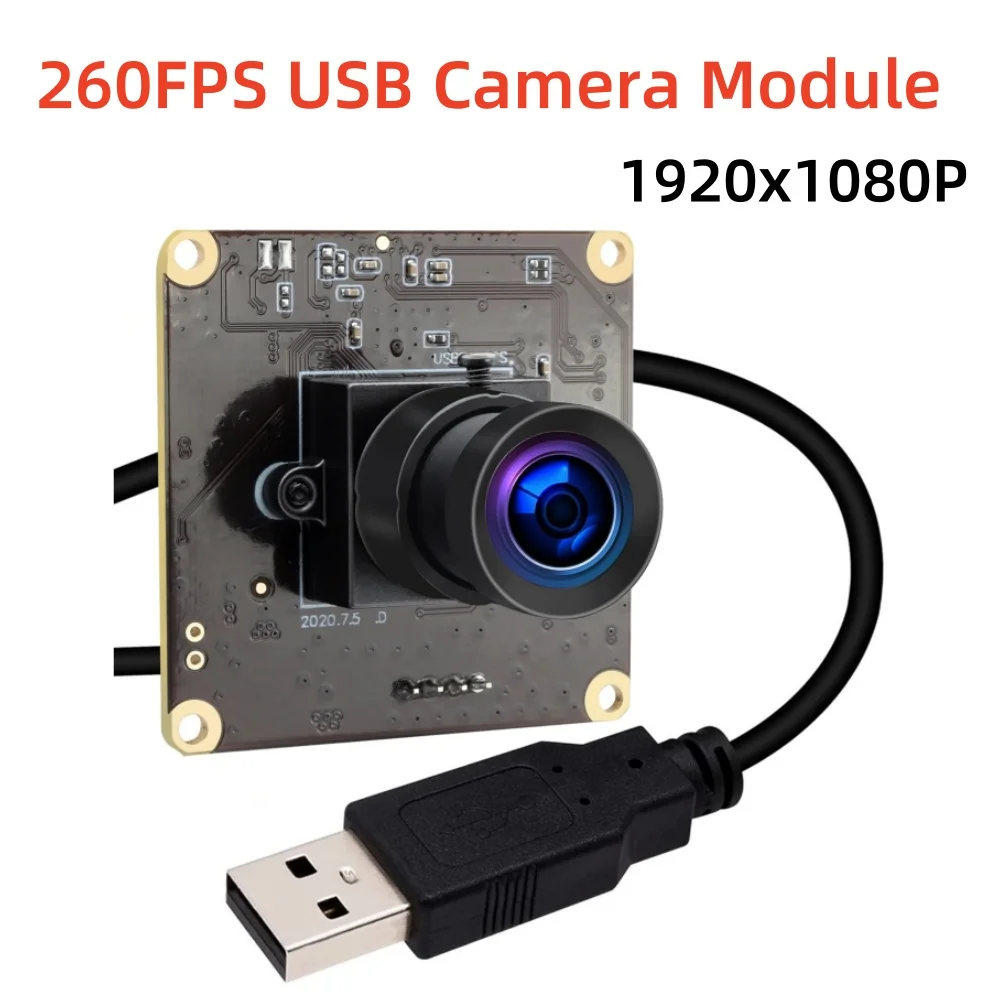 ELP 260fps/120fps/60fps High Speed USB Camera Module 2MP 1080P OV4689 CMOS Mini Camera for Industrial Inspection