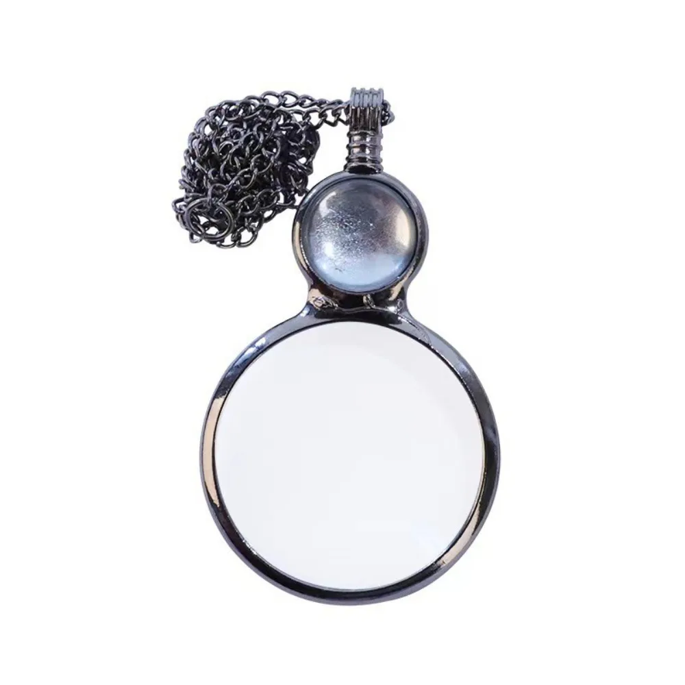 Creative Magnifying Glass Magnifying Glass Retro Style Long Chain Loupe Pendant Alloy Magnifying Glass Pendant Jewelry