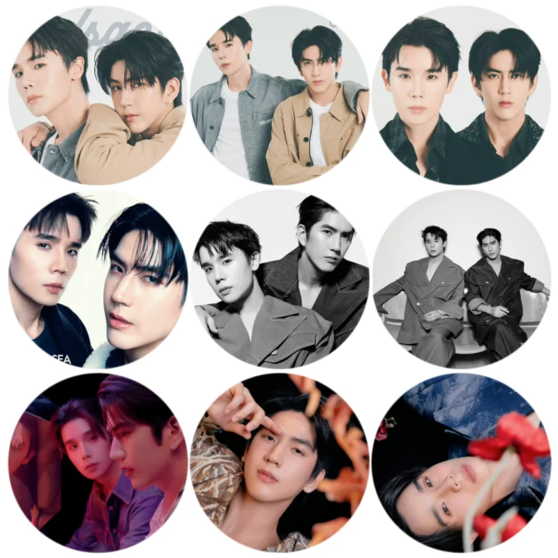 9 قطعة/مجموعة Jimmysea Jimmyyjp Seataملصق التايلاندية TV My Magic Prophecy Drama Stills صور شارة بانج بروش حقيبة ديكور دبابيس