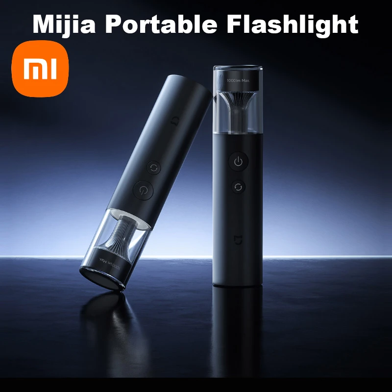 Xiaomi Mijia مصباح يدوي متعدد الوظائف قوة البنك 3100mAh IP65 مقاوم للماء 1000lm إضاءة الطوارئ للمنزل الذكي Xiaomi