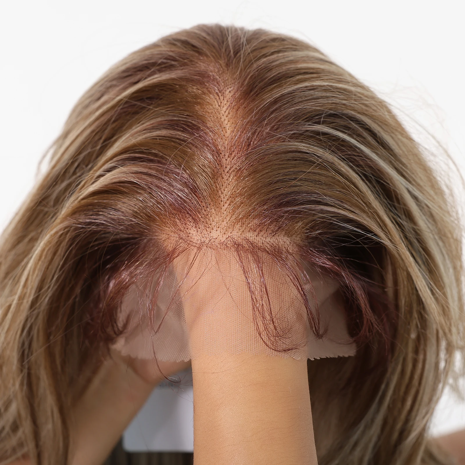 HAIRCUBE 13*6 الدانتيل أمامي بيروكات صناعية للنساء الاستخدام اليومي للحفلات براون شقراء تسليط الضوء على الباروكات الطبيعية طويل الجسم موجة شعر مستعار