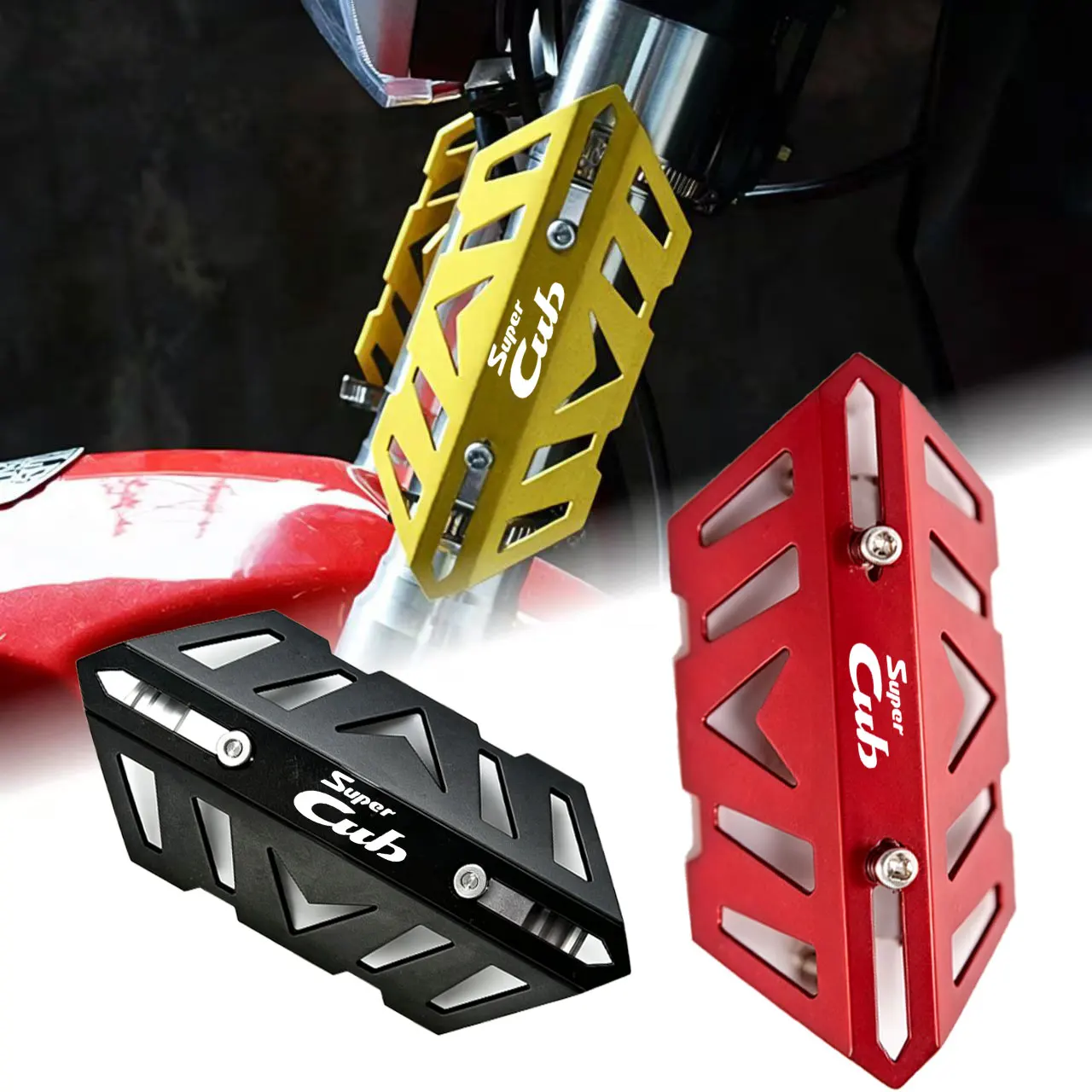 

NEW Motorcycle front fork protective cover and exhaust pipe decorative cover CNC For Honda Super CUB C70 90 110 C125