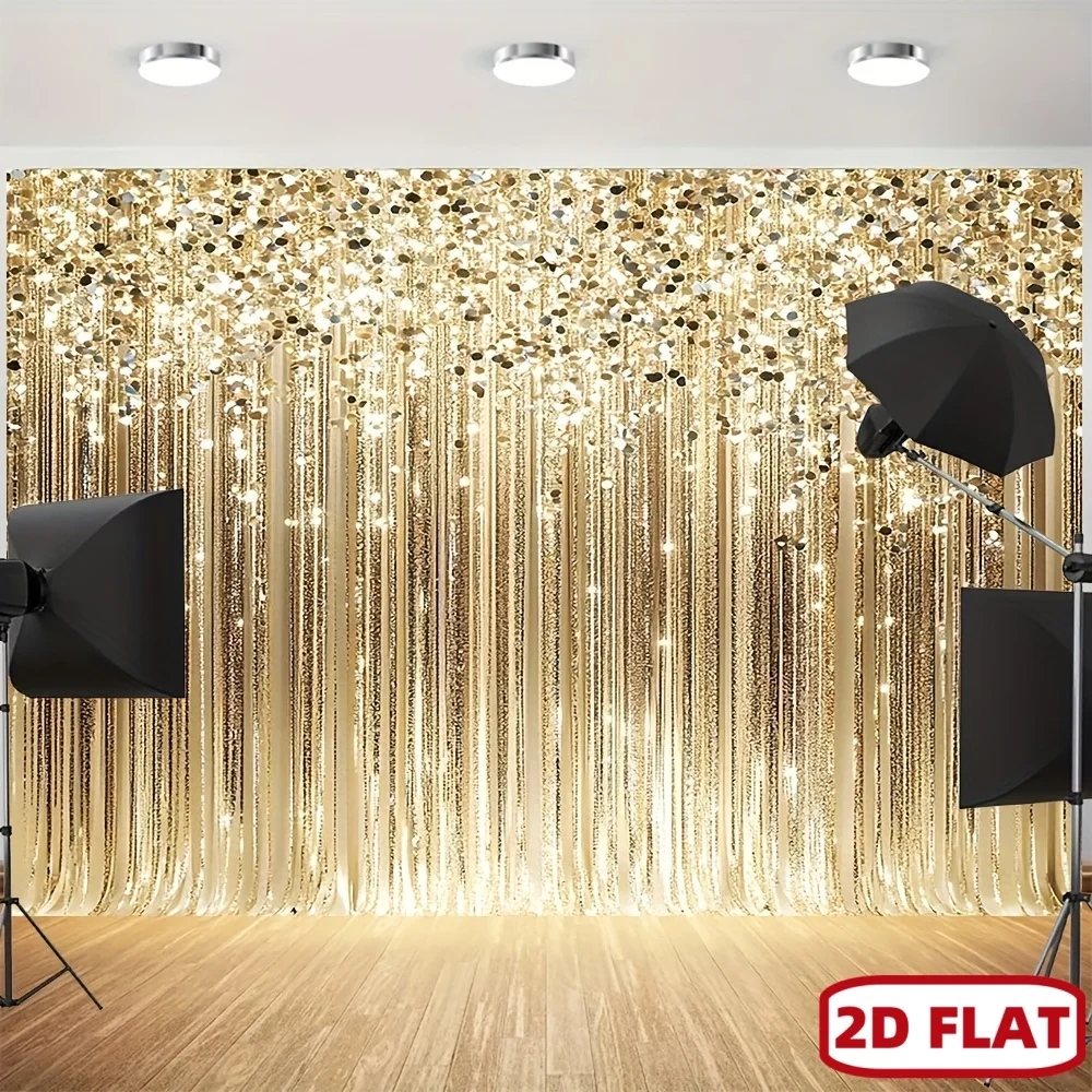 Gouden Pailletten Gordijn 2D P - Wedding Backdrop Curtain recensie en prijs