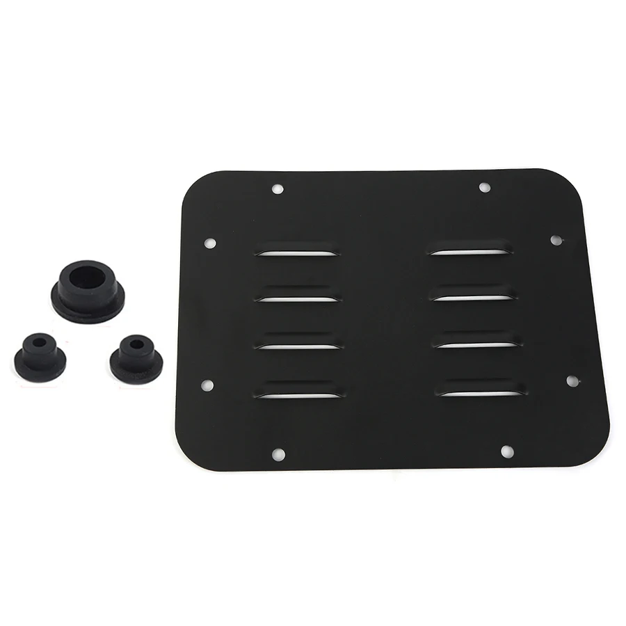 NHAUTP 4Pcs/Set Rubber Stopper+Aluminum Alloy Tailgate Exhaust Cover Panel For Jeep Wrangler JK 2007-2017 Car Accessories