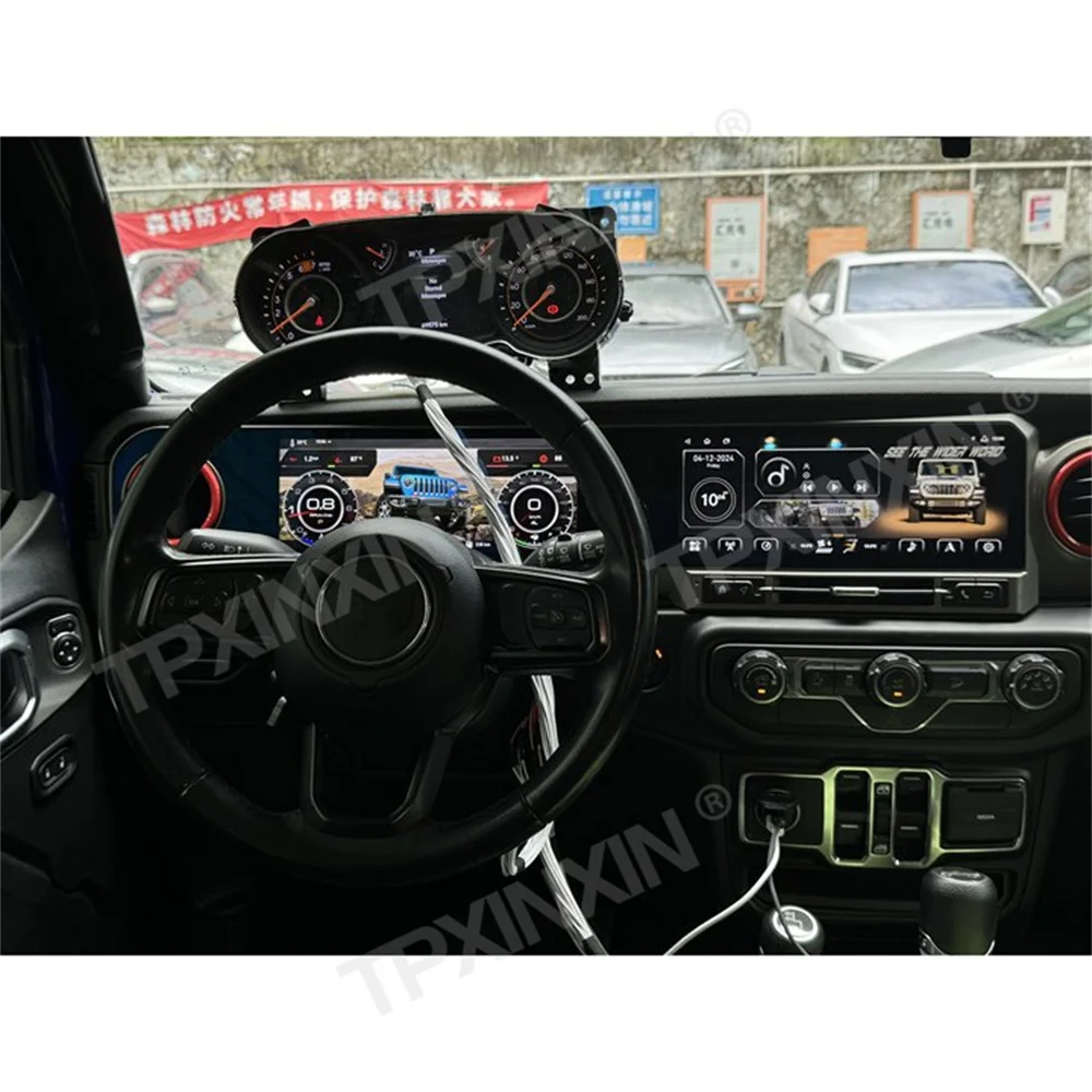 The Latest Digital Cluster For Jeep Wrangler JL Gladiator 2018-2023 Car Radio Multimedia Player GPS Navigation CarPlay Head Unit