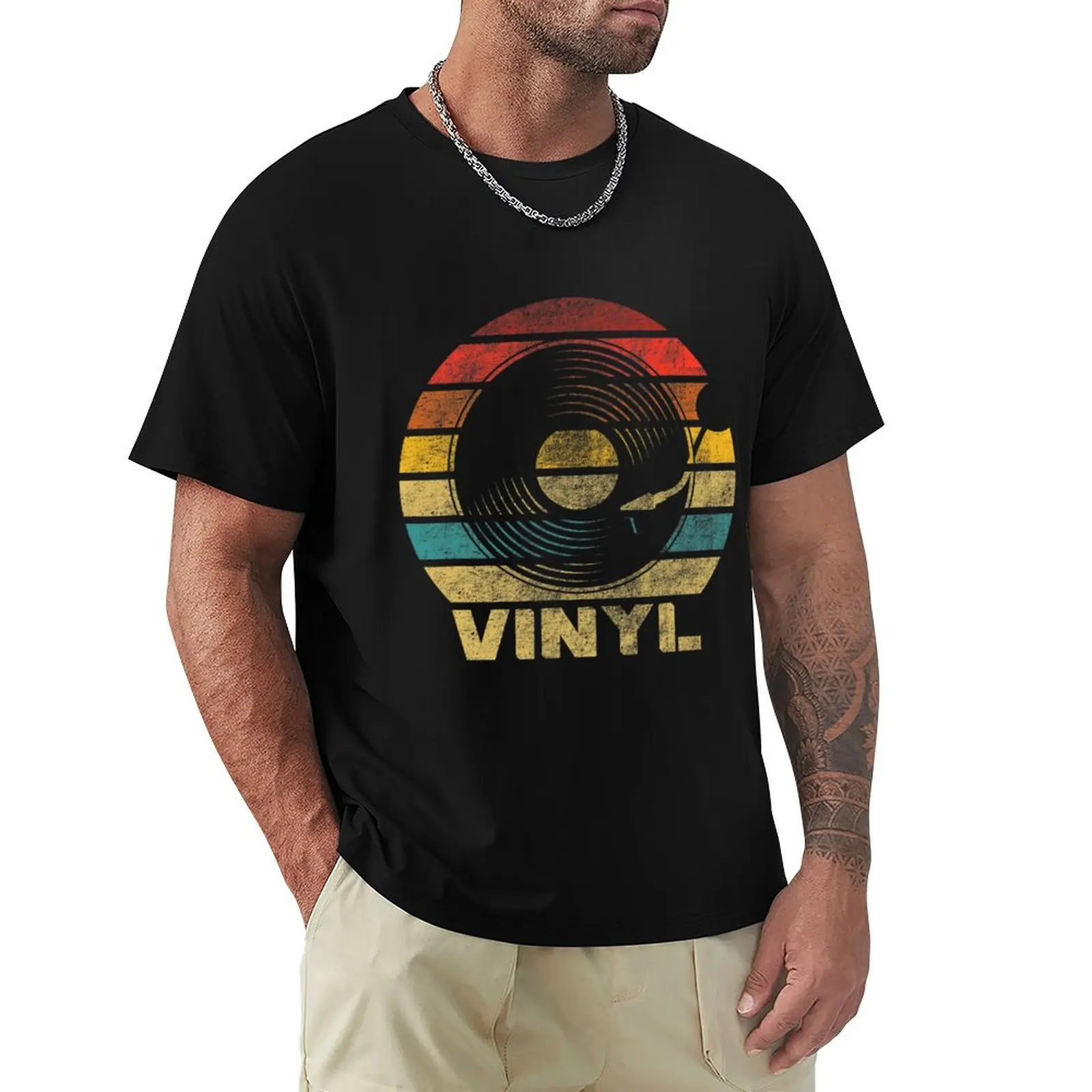 

Retro Vinyl Vintage Record Player T-Shirt graphic t shirts T-shirts man sublime t shirt for men