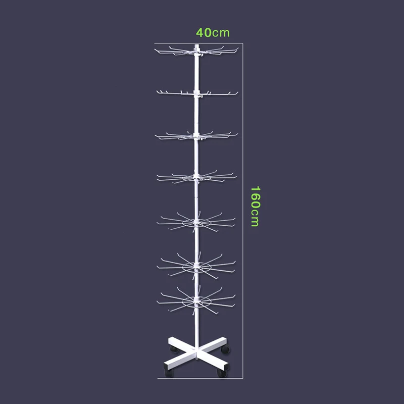 7 طبقة معدنية قابل للتعديل رف دوار لعرض المجوهرات حامل القرط قبعة جورب الملابس الداخلية وجبة خفيفة عرض الرف رفوف الوقوف