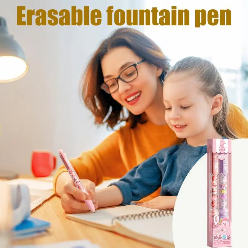 Стираемые ручки 0,5 мм, гелевая шариковая ручка с тонкими точками, инструмент для письма, гладкие чернила, ручки для письма для планировщика, ведения журналов, ежедневных заметок