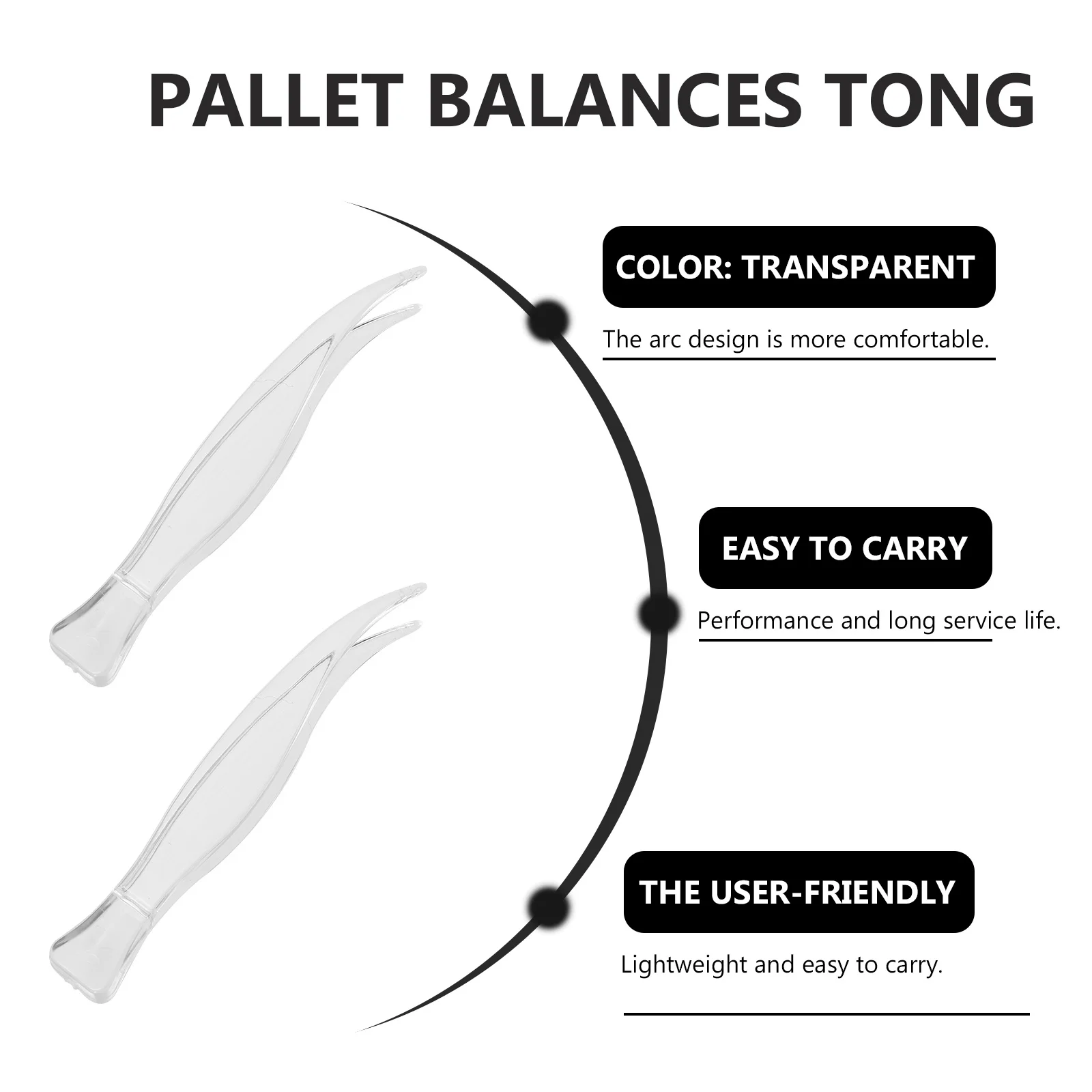 25 Buah Klip Plastik Pinset Lengkung Portabel Ringan untuk Mengambil Blok Berat Klip Penghilang Bulu Mata Riasan