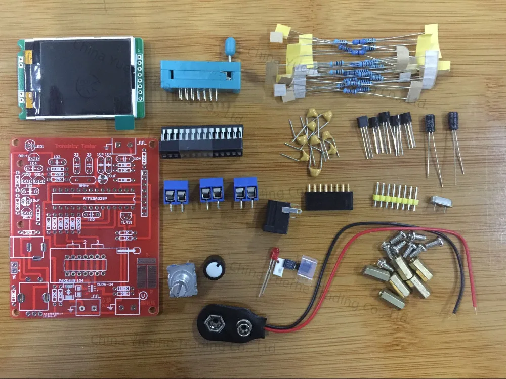 

Russian M328 Transistor Tester DIY LCR Diode Capacitance ESR voltage meter PWM Square wave Frequency Signal Generator