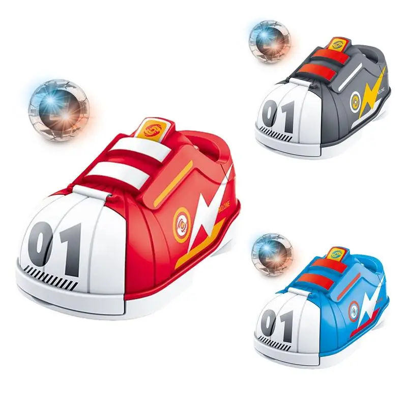 Football Shoe Ball Catapult Toy Cute Catapult Toy Board Game Inertia Car Toys Football Cartoon Shoes Toy for Children Boys Girls