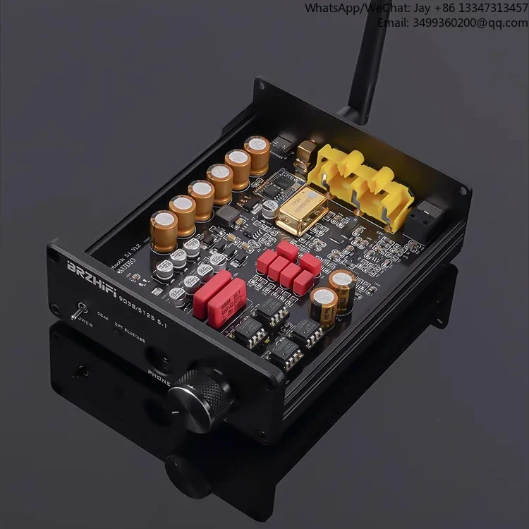 

DC Power Supply Custom Automotive Amplifier Aluminum Dacoder BT5.4 ES9038M2Q LDAC HiFi DAC Amplifier