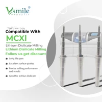 Sirona Cerec MCXL Compatible fresa paso fresa 12S cilindro punta fresa para fresado vidrio cerámica disilicato bloque Emax