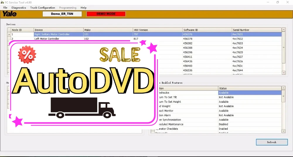 

Инструмент для ПК AutoDVD Hyster и Yale v5.5 PCST+Keygen