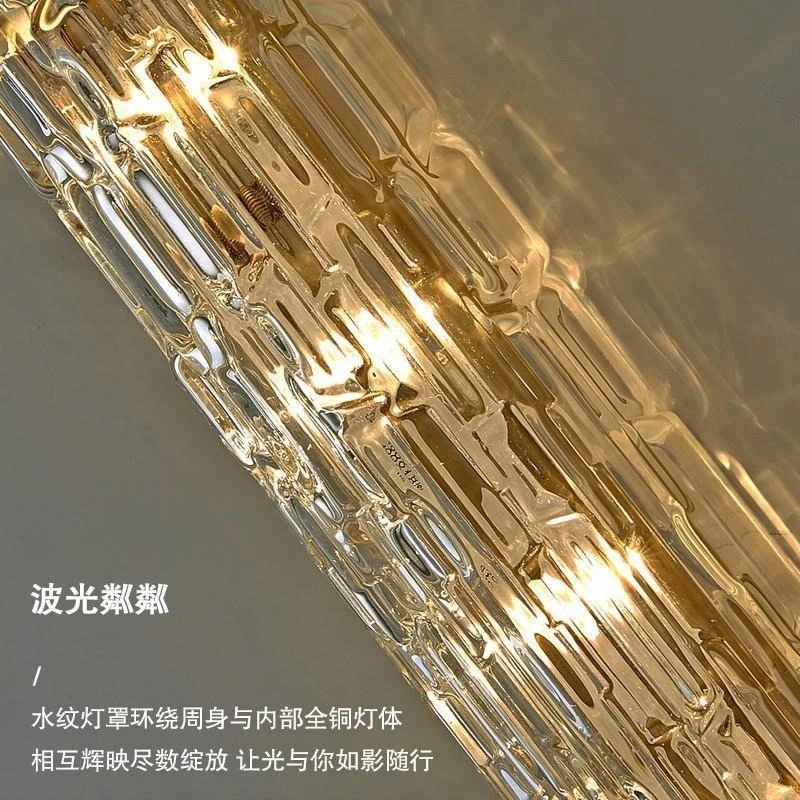 مصباح جداري أمامي بمرآة زجاجية نحاسية بالكامل من الشمال، مصباح جداري حديث بسيط لغرفة النوم بجانب السرير وغرفة المعيشة وغرفة التلفزيون