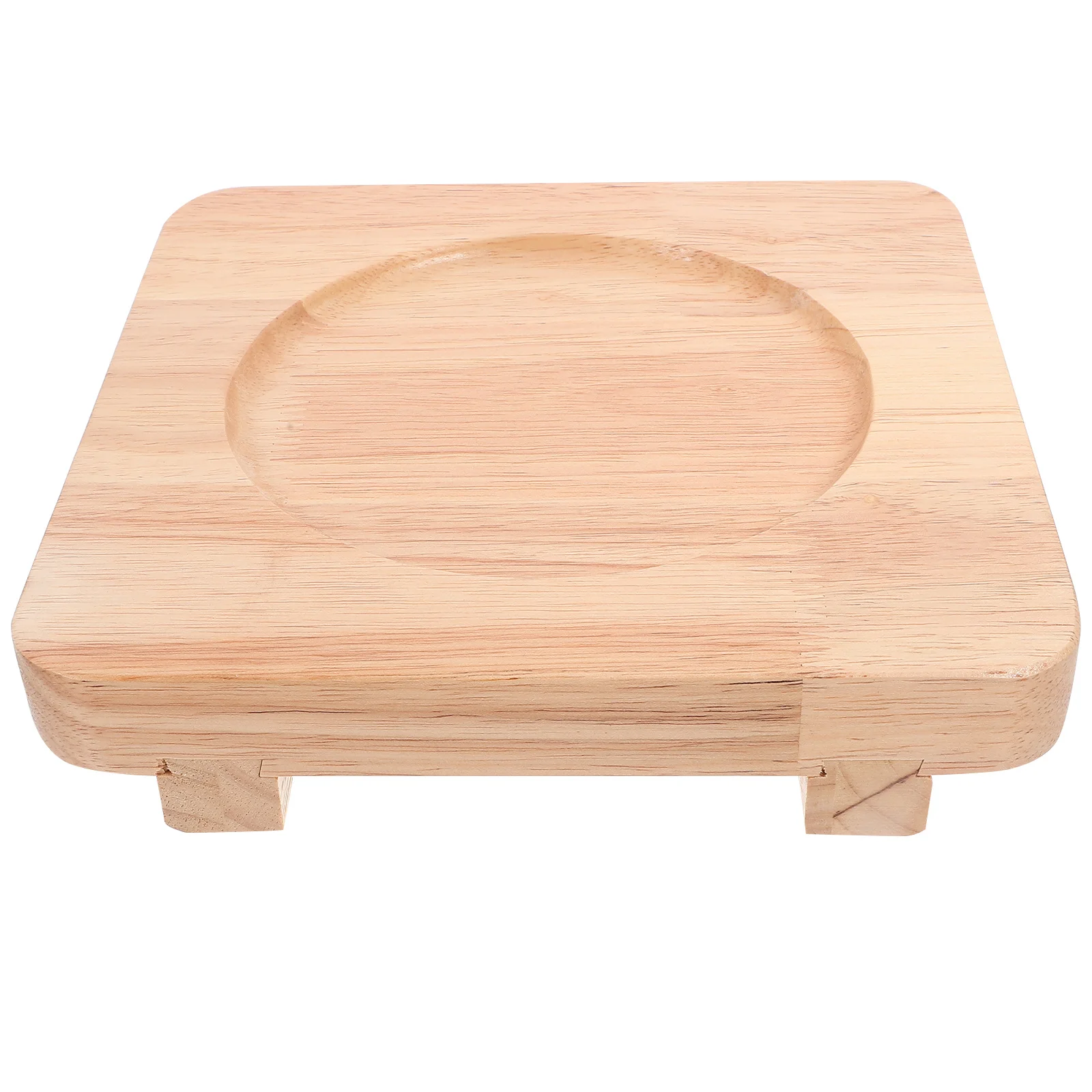 

Thickened Wooden Casserole Mat Insulated Hot Bowl Holder For Kitchen Use Stone Pot Wood Tray Tableware Pad Pot Base Kitchen