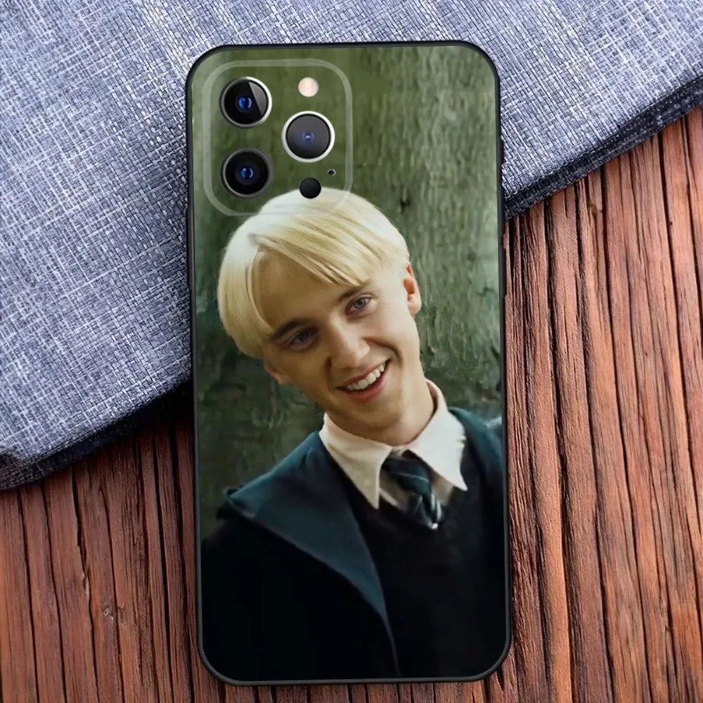 Actor Tom F-Felton D-Draco Phone Case For iPhone 16,15,14,13,12,11,Pro,X,XS,Max,XR,Plus,Mini Black Soft Silicone Case