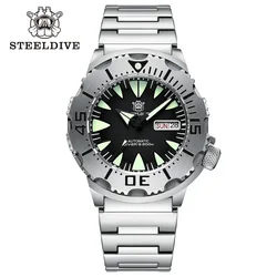 STEELDIVE SD1984 Week Display Multi Color Dial Mechanical Men's Wristwatch NH36 Movement Luminous 200M Waterproof