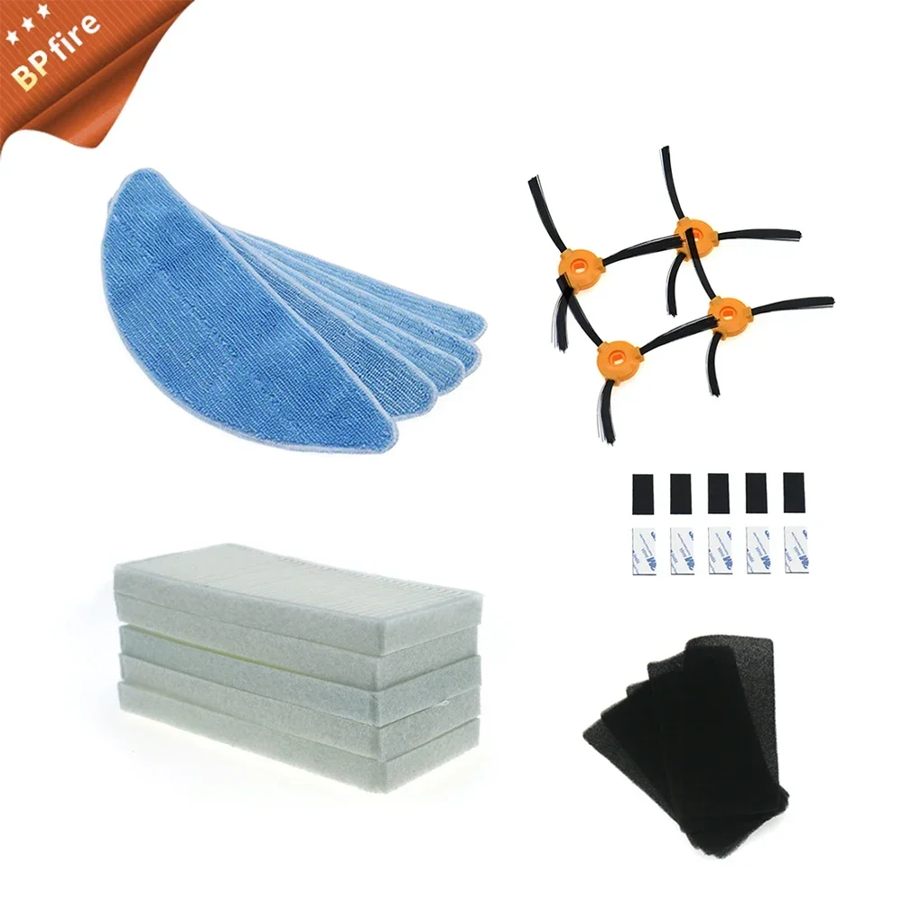 side brush HEPA filter sponge mop cloth magic paste For CONGA EXCELLENCE Robotic Vacuum Cleaner Parts