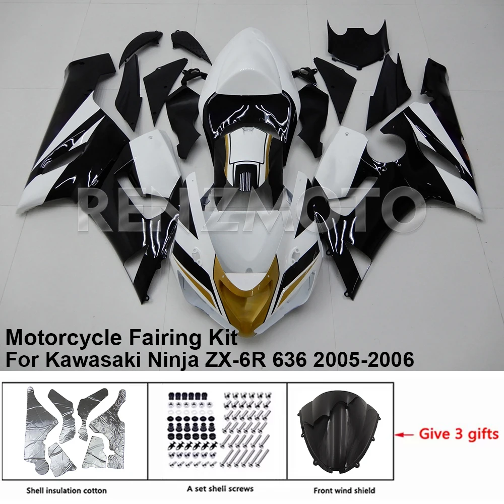 

Для Kawasaki Ninja ZX-6R 636 2005-06 обтекатель K0605-114a комплект мотоцикла, комплект кузова, украшение, пластиковая защитная пластина, аксессуары, корпус