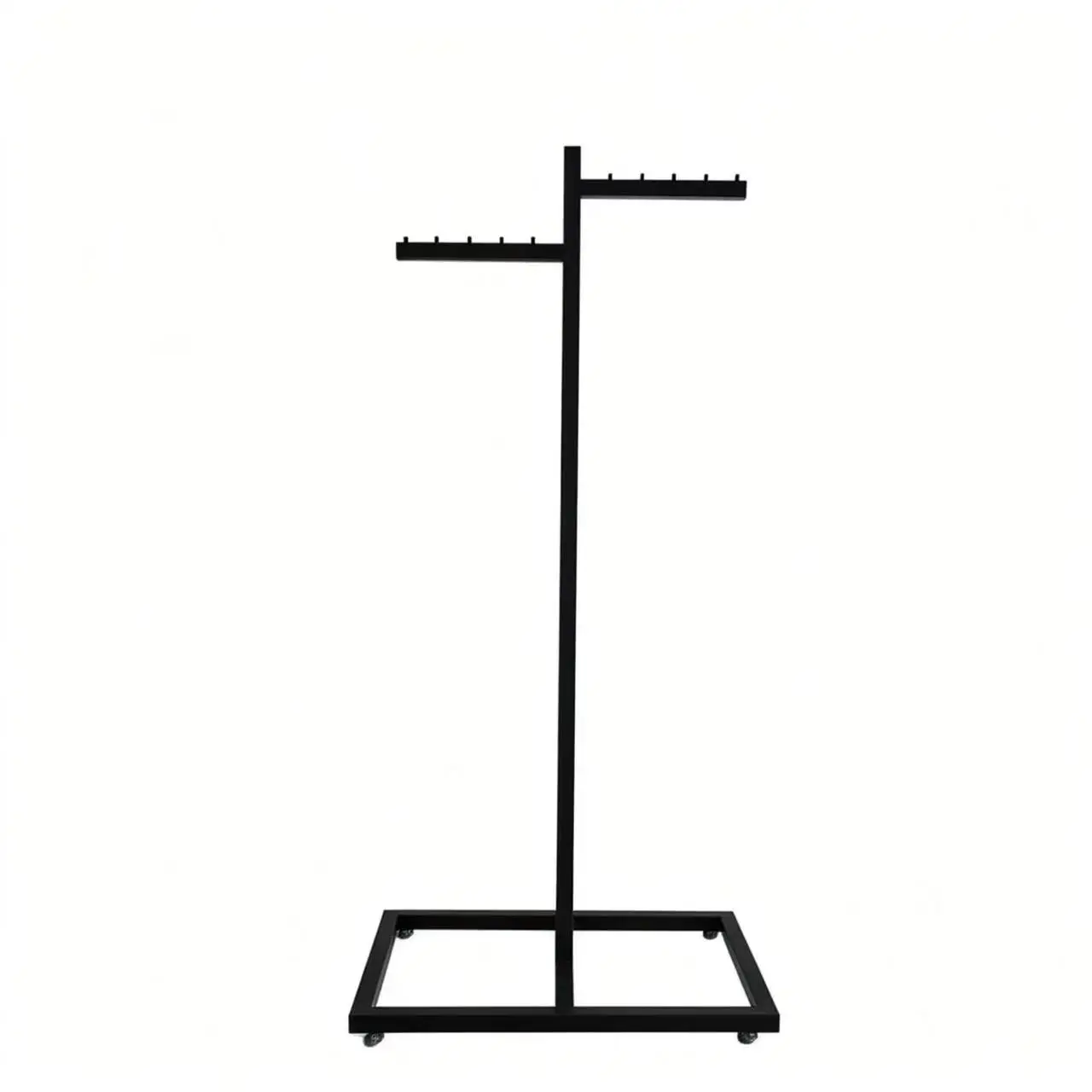 

bn-Commercial Iron Black Display Stand Black Clothing Display Rack for Clothing Store Garment Shop&