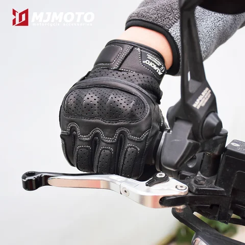Кожаные мотоциклетные перчатки MOTOCENTRIC MJ-G03 — изображение продукта