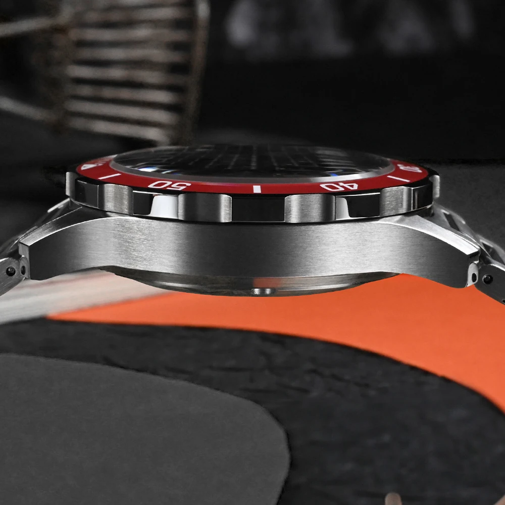 San Martin Design 39.5mm Men Diver Watch NH35 Mechanical Man Watches Stainless Steel Milanese Bracelet Waterproof 20Bar SN0085