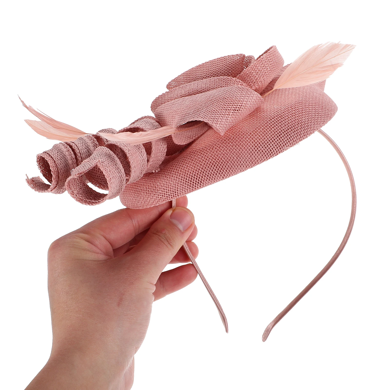 

Decorative Spiral Hair Clip For Brides Proms Unique Faux Linen Gauze Headpiece Accessories For Events
